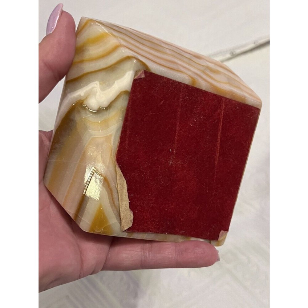 Brown And White Marble Home Ashtray - Picture 8 of 8